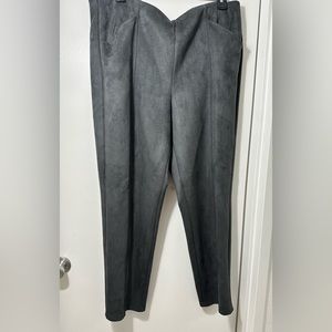 Allison Daley Plus size 2x Faux Suede Pant